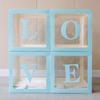 Set of 4 Baby Boxes with Letters Wedding Birthday Party Decoration Photo Props