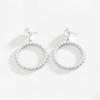 Fashionable and Elegant Style Women's Gorgeous and Luxurious Stud Earrings with Circular Pearl Earrings for Vacation Trip