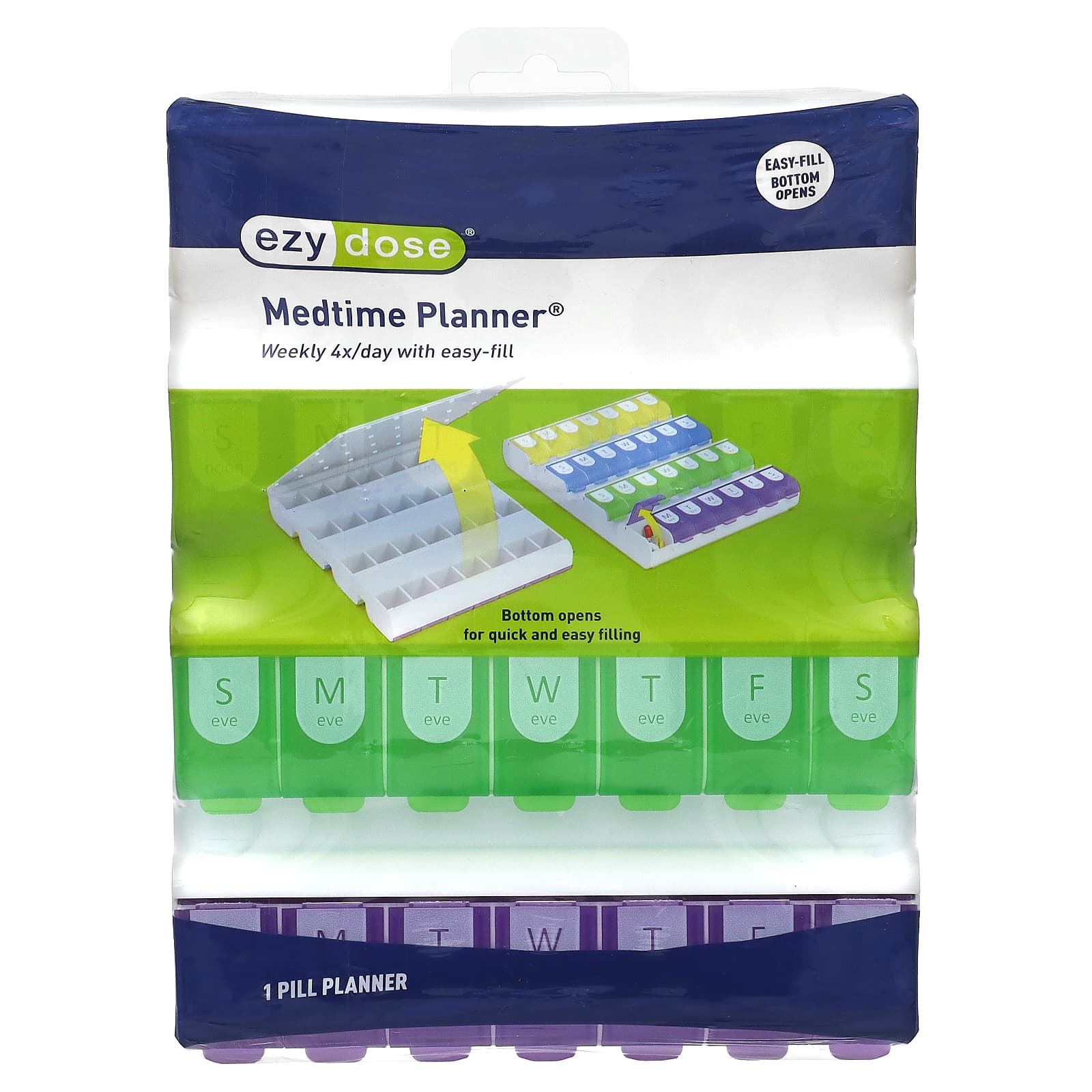 

4 Weeks/Day, Easy-Fill Medtime Planner, 1pc