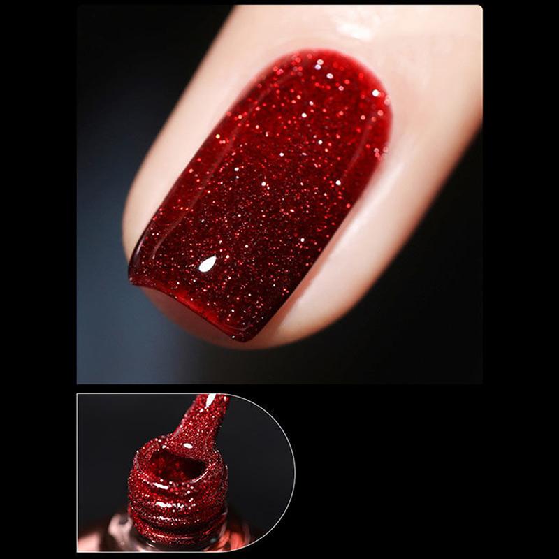 8ml Glitter Gel Nail Polish Soak Off Uv Led Gel Varnish Nail Art Manicures