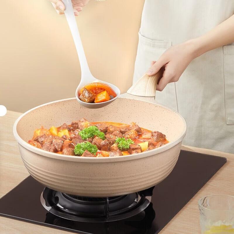 COOKER KING 24cm Oil-Gathering Frying Wok
