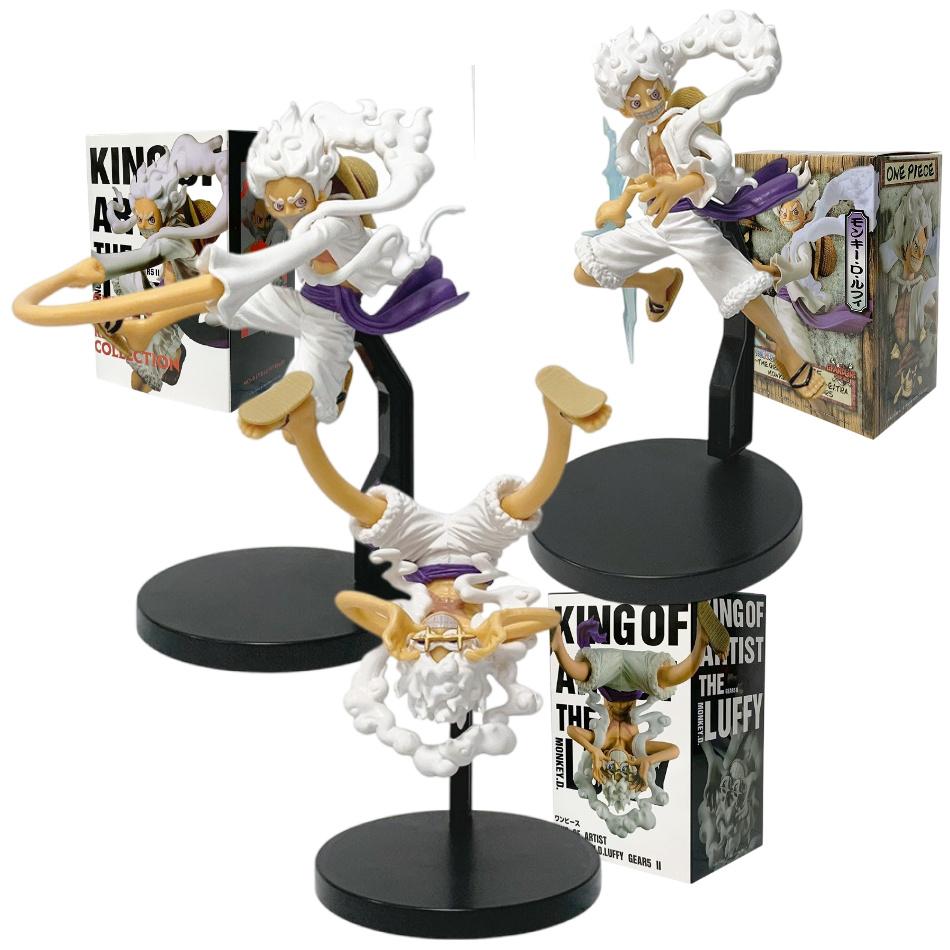 18CM/3pcs One Piece Anime Peripheral Figure Nika form Gear Five Monkey D Luffy Figures Doll Statue Pvc Model Toy Christmas Gifts