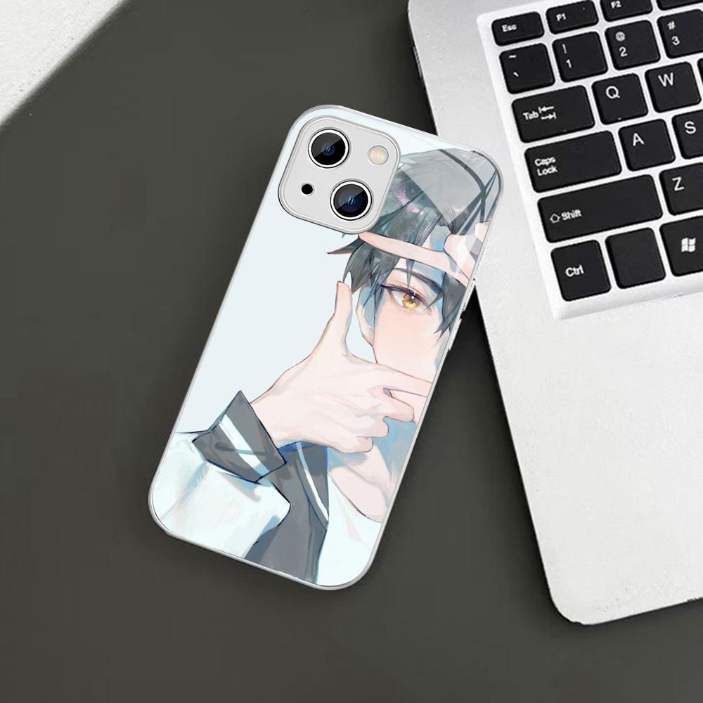 Anime Link Click Time Agent Phone Case For iPhone 14 13 12 Mini 11 Pro XS Max X XR 14 Plus Tempered Glass Cover
