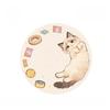 Cartoon Style Living Room Decoration Round Carpet Cat Pattern Rugs for Bedroom Fluffy Soft Lounge Floor Mat Home Thick Plush Rug