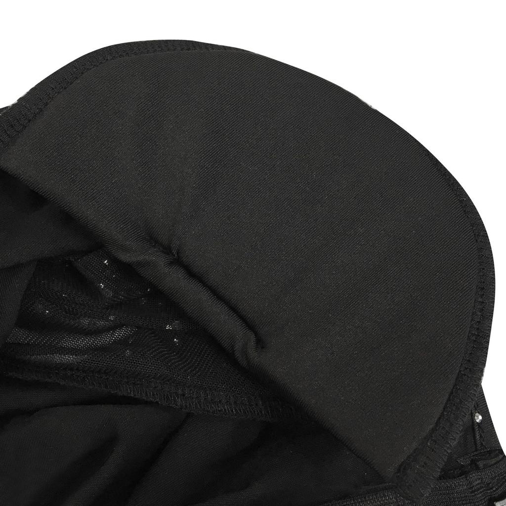 Modisches, durchsichtiges, langärmliges Kleid aus Drillichnetz für Damen