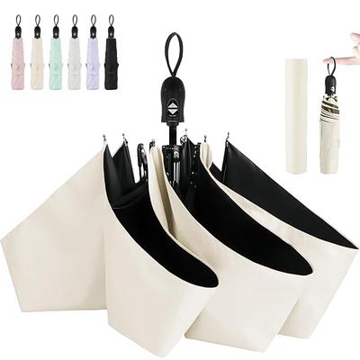 AYO Folding Parasol UV Heat Automatic UV Sunburn Heat Day Day Gift - 100% Protection, Sunshade, Shielding, Lightweight, One-Touch Opening/Closing,