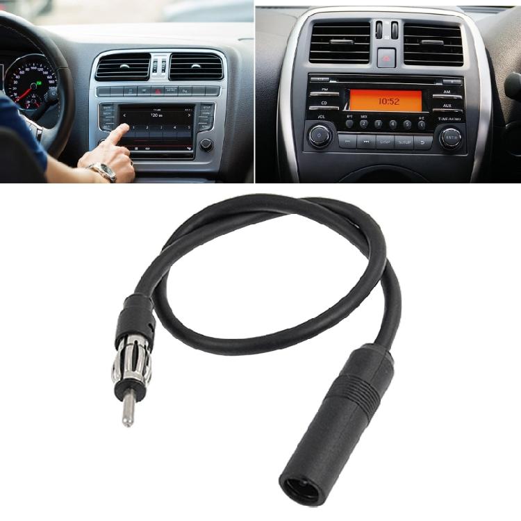 Car Radio Antenna Extension Adapter Cord, 35cm Cable Length for Better Signal Access Improved Reception In Remote Areas