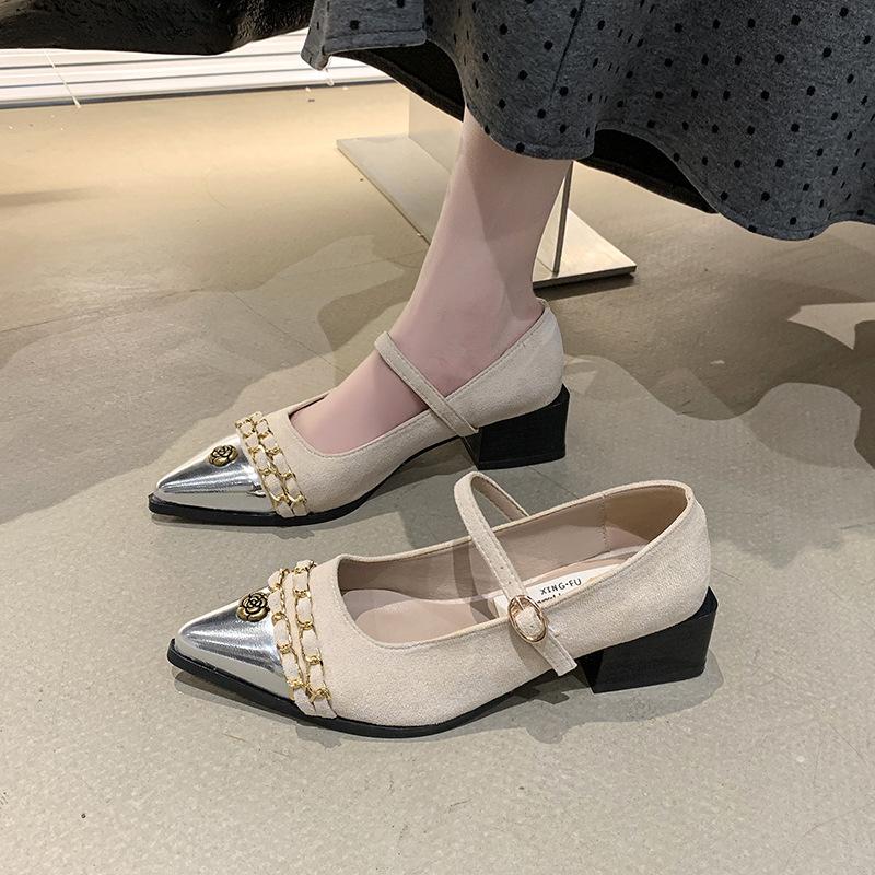

Mary Jane Xiaoxiangfeng high heels 2025 spring and autumn new high-end evening single shoes fashion single shoes women 40