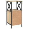 Nightstands (2 Pcs) Sonoma Oak Finish 34 X 35.5 X 70 Cm Engineered Wood