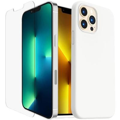 Silicone Case - PROSHOP - for iPhone 13 Pro (6.1") - Ultra Fine - 2 Tempered Glasses - Modern