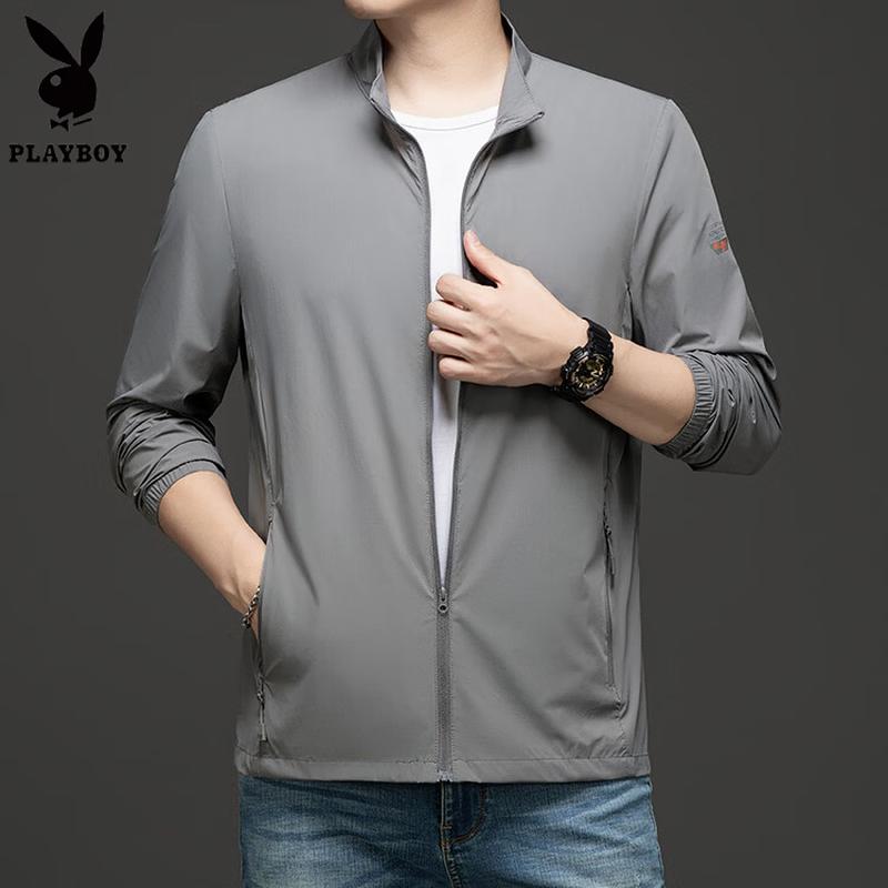 PLAYBOY Men s Summer Casual Sun Protection Jacket XL