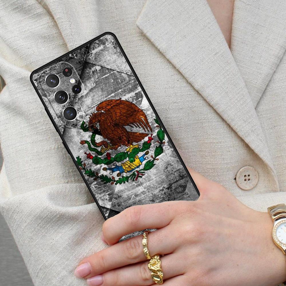 Mexico Flag SOFT Cell Phone Case for Samsung Galaxy S26 Ultra S25 S24 S23 S22 S21 S20 Note10 Cover