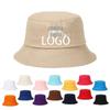 Korean Style 100% Cotton Bucket Hat In Solid Candy Colors, Single-Sided, Basic Design, Embroidery & Hot Stamping Options Available.