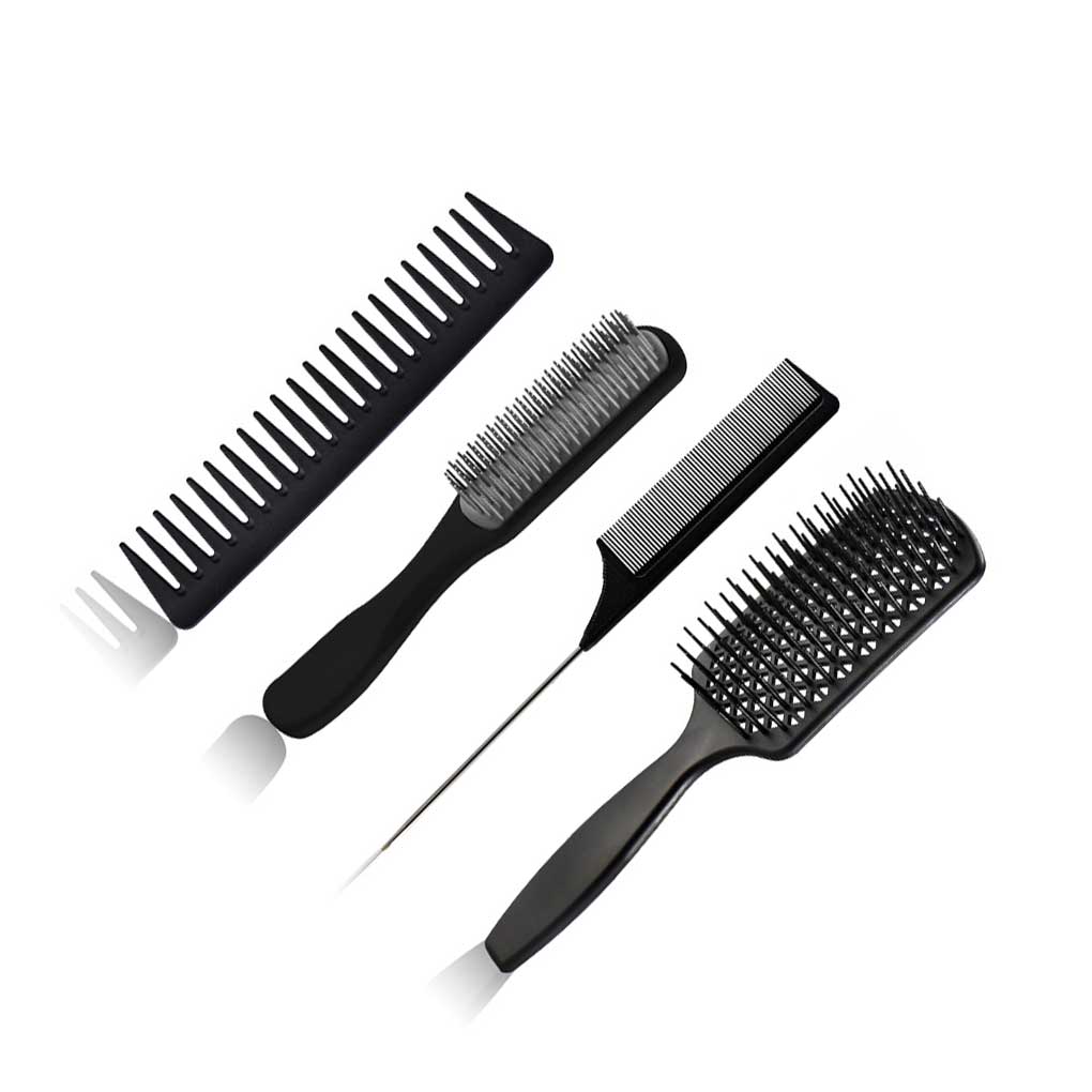 Hair Combs Set Hairstyling Tools Home Barber Shop Women Men Universal Ple Massage Wet Dry Detangling Brush Hairdressing Tool