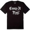 Pins & Bones Creep It Real, Goth Inspired, Black Mens Gothic T Shirt (L)
