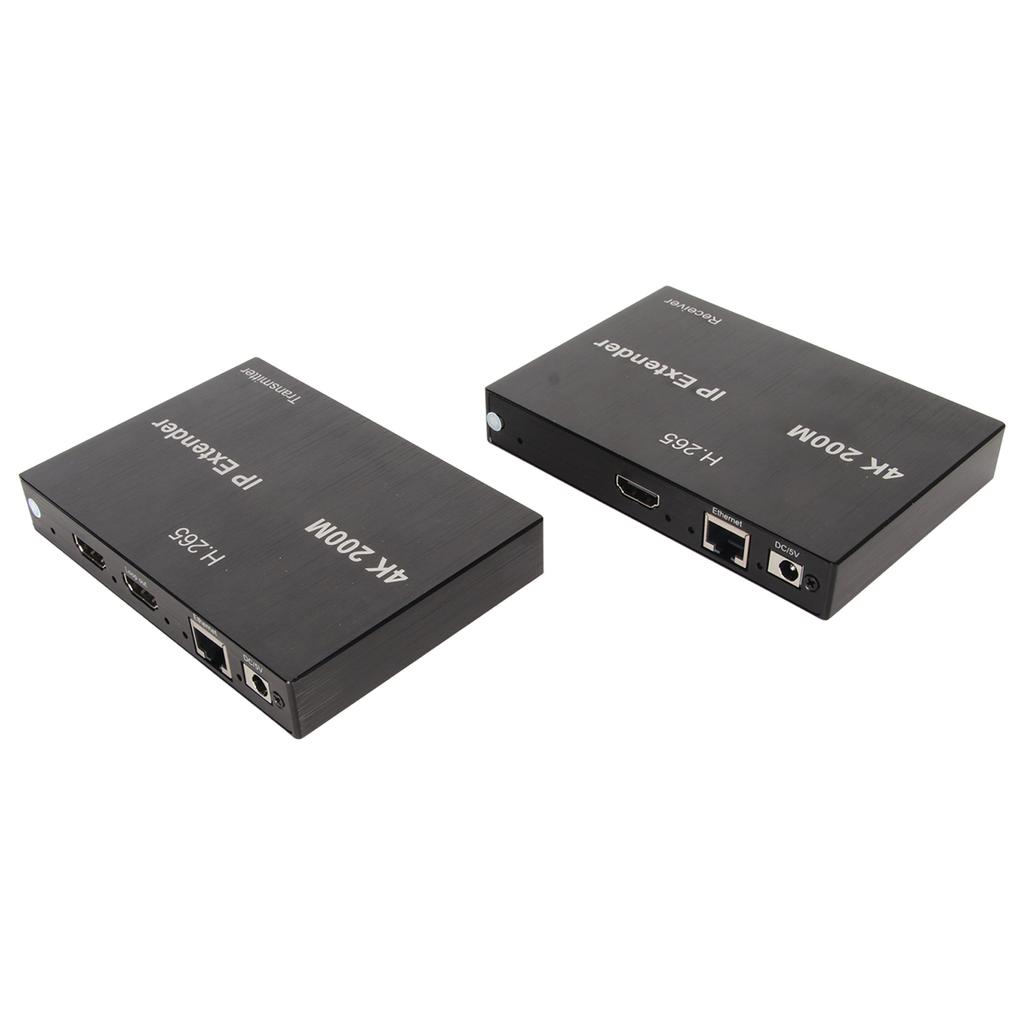 Ekstender KVM USB 4K przy 60Hz Interfejs Multimedialny HD 2.0 Ekstender przez CAT6 CAT7 dla Myszy Klawiatury