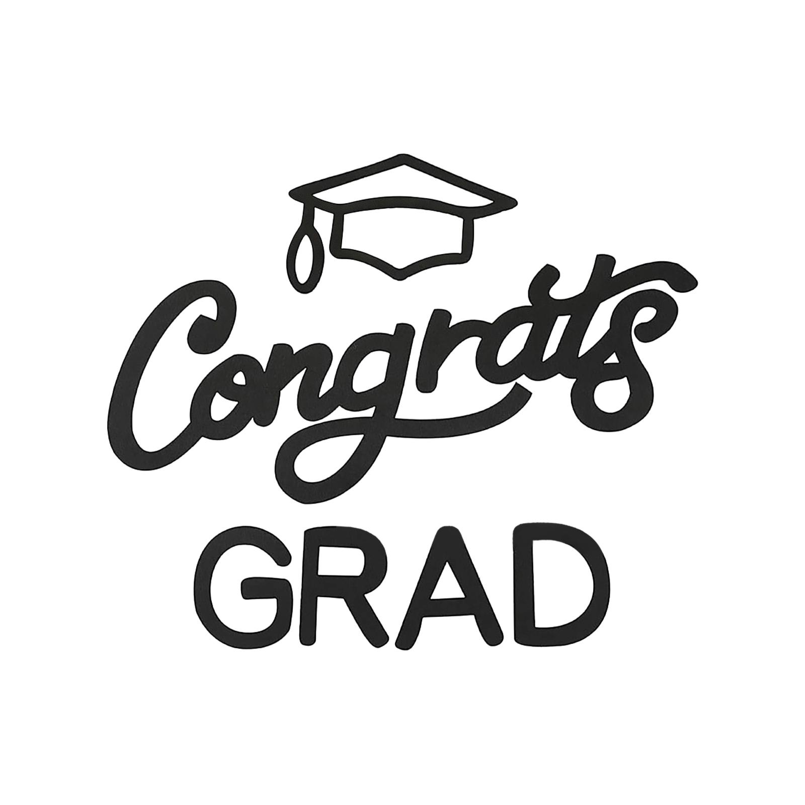 Black Wall Decals 2026 Graduation Arch Background Decorations One Size