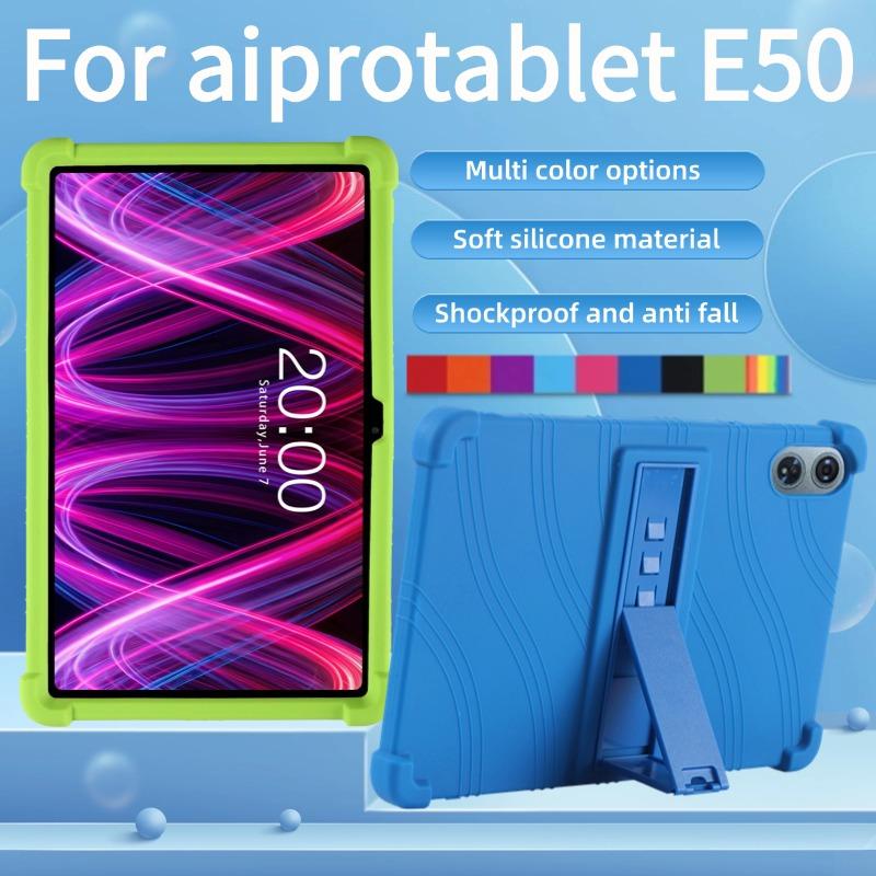 

For aiprotablet e50 Android 14 Tablets 12 Inch Case cover, Kids Friendly Soft Silicone Adjustable Stand Cover protective sleeve For aiprotablet e50