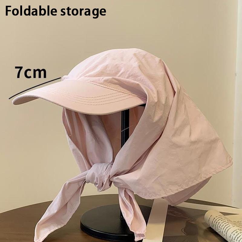 Lace Up Headscarf Baseball Cap For Women Outdoor Travel Trendy Sun Hat