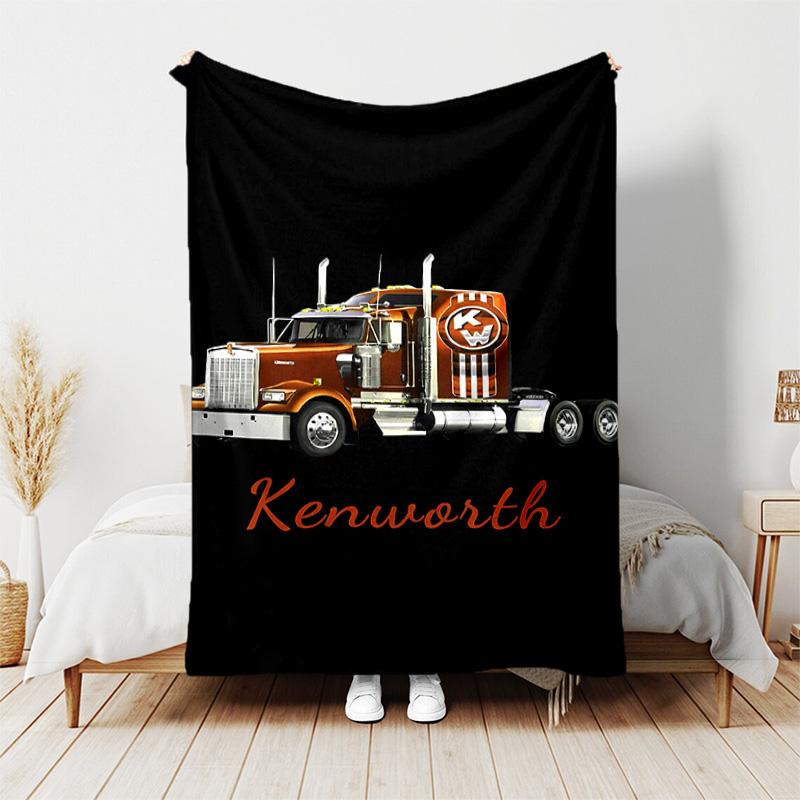 1pc Blanket - Kenworth LOGO Print Design, Lightweight Blanket for Sofa, Bed- Soft &Warm, Gift for All Seasons
