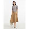 JUZUI Women's Elegant Workwear Elastic Waist Skirt