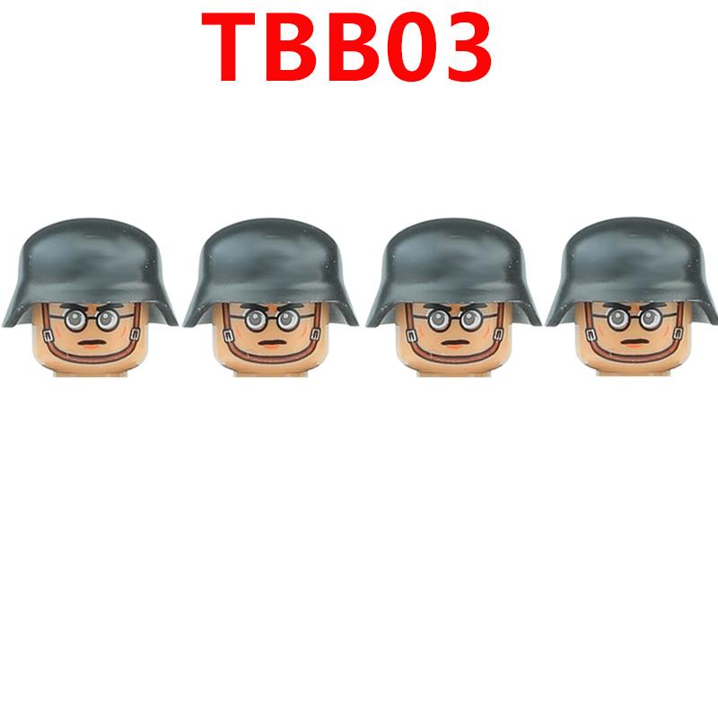 WW2 Military German Soldiers Figures Building Blocks Army Infantry Warrior Gunner Armour Cannon Weapons Bricks Toys For Kids