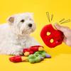 Squeaky Stuffed Dog Toy Soft Plush Pet Chew Toy Interactive Crinkle Puppy Teething Toy for Small Medium Dogs Cats