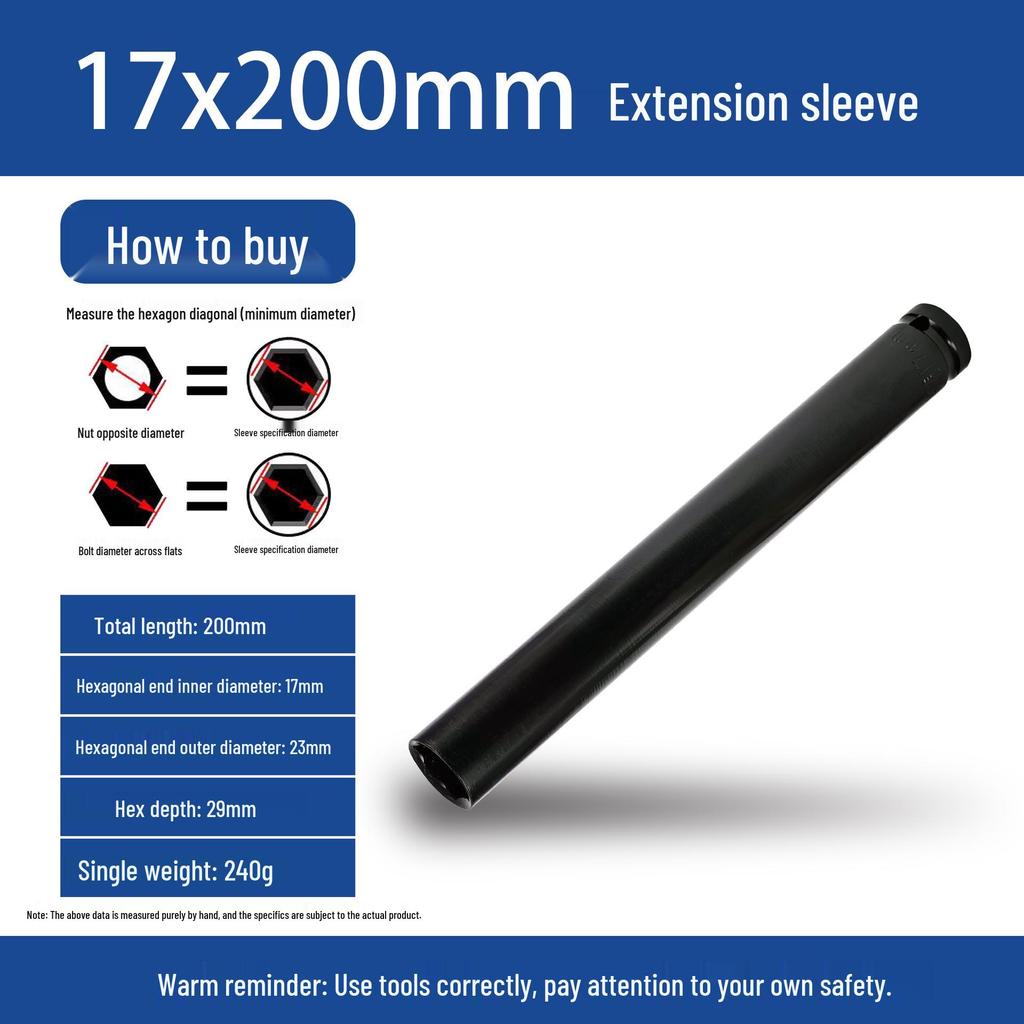 Electric Hex Impact Wrench Socket 1/2, 8-32 for Scaffolders & Carpenters