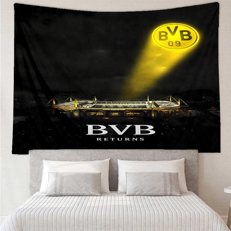 Borussia Dortmund Tapestry for Bedroom Aesthetic Classroom Tapestries Wall Hanging for Living Room Dorm Office,Ideal Creative Gift