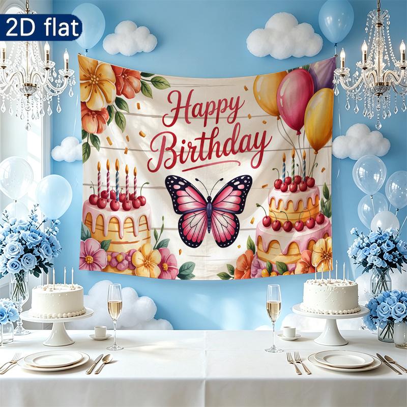 1pc Floral Photo Backdrop - Wall Hanging Decor