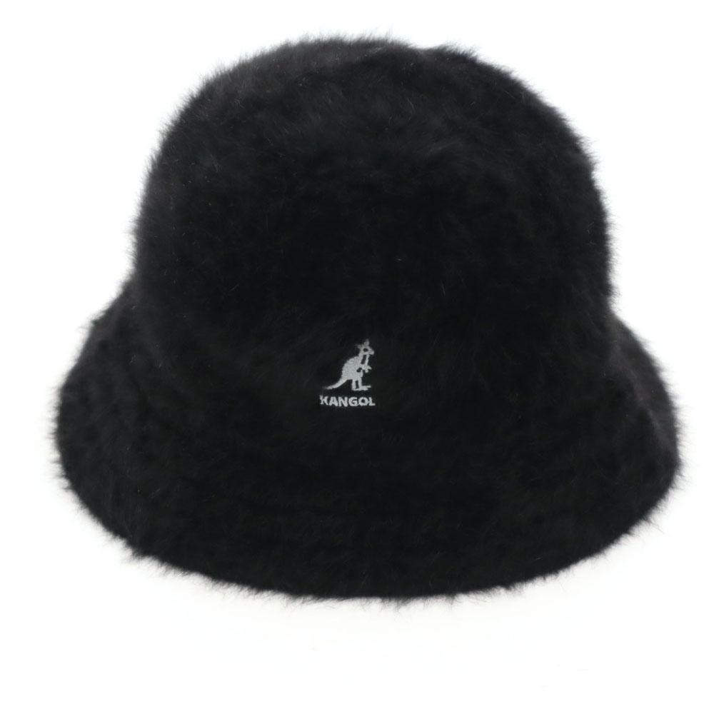

KANGOL Angora Blend fur hat black Men s Used