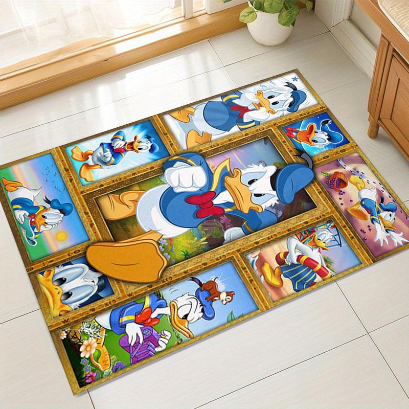 Donald Duck Adventures Carpet For Playroom Bedroom Living Room Sofa Home Decorkids Game Area Rug Nonslip Floor Mat