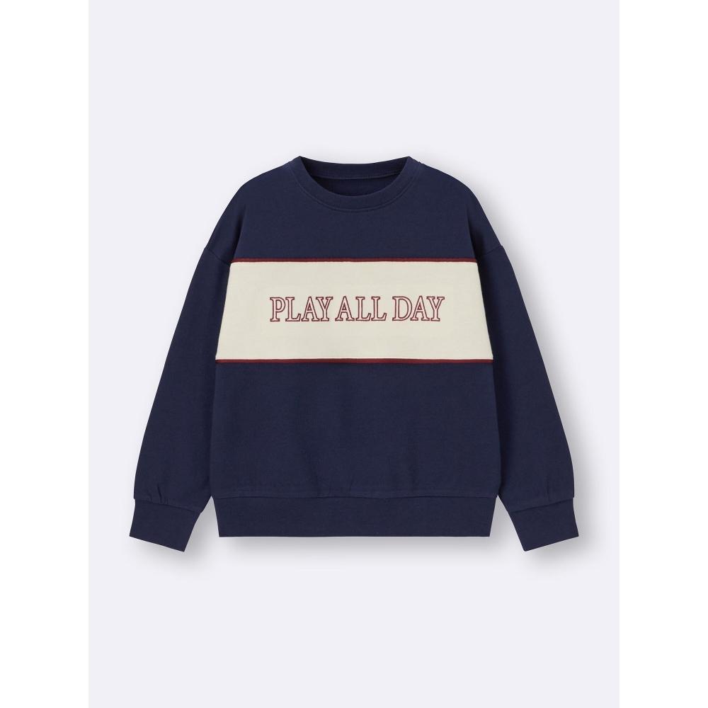 Gu By Uniqlo Kids Cotton Sweat Pullover Logo