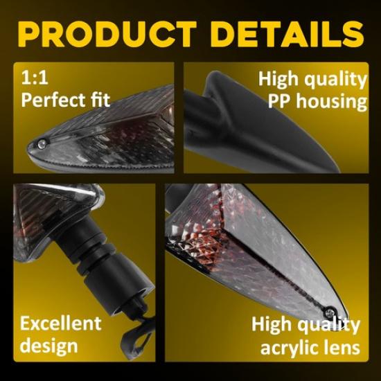 4PC Turn Signal Indicator Light For BMW R1200GS ADV R1200RS S 1000R/RR G650GS EA