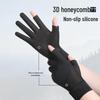 Lishi Men's Summer Thin Breathable Two-Finger Sports Gloves