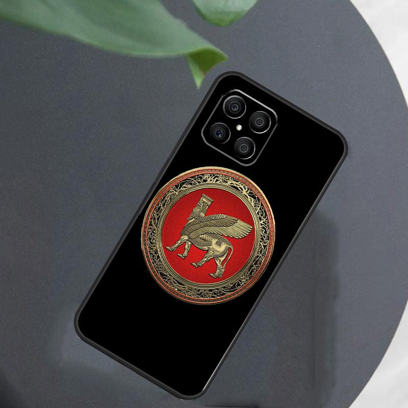 Lamassu Assyrian Winged Lion For Honor Magic 7 Lite 6 8 Case For Honor 200 400 Pro 90 70 50 X8c X8b X9a X9b X9c X9d Win RT