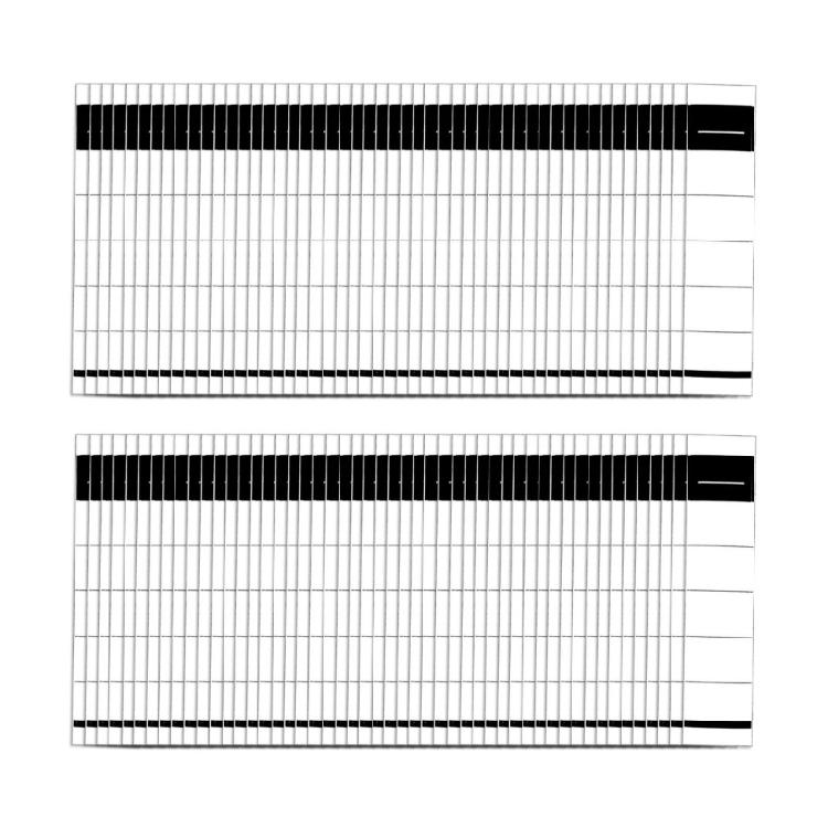 

100Pcs Self-Adhesive Slim Folder Spine Sticker 5.4x19cm 3.6x19cm Self-Adhesive Folder Spine Label Sticker Folder Label
