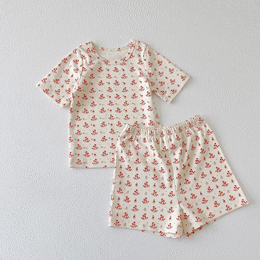 XG Kids' Summer Cotton Pajama Set - Short Sleeve Homewear for Children