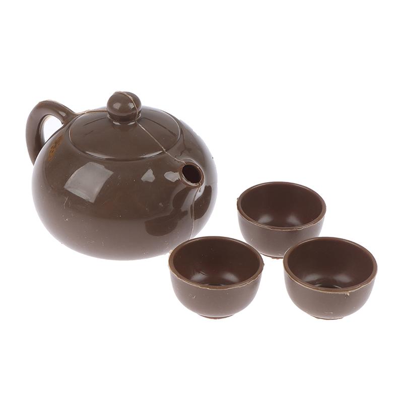 Dollhouse Creative Scene Decoration Elder Small Teapot Teacup Master Chair Model