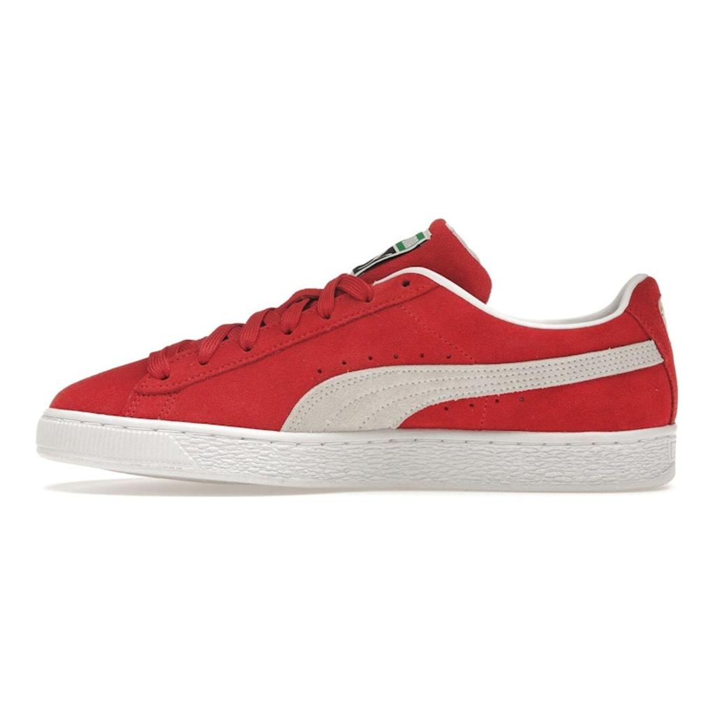 Puma Süet Classic 21 High Risk Kırmızı Unisex Spor Ayakkabı Beyaz 374915-02