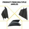 1Pair Motorcycle Side Winglets Air Deflector Wing Kit Spoiler Gloss Carbon Fiber