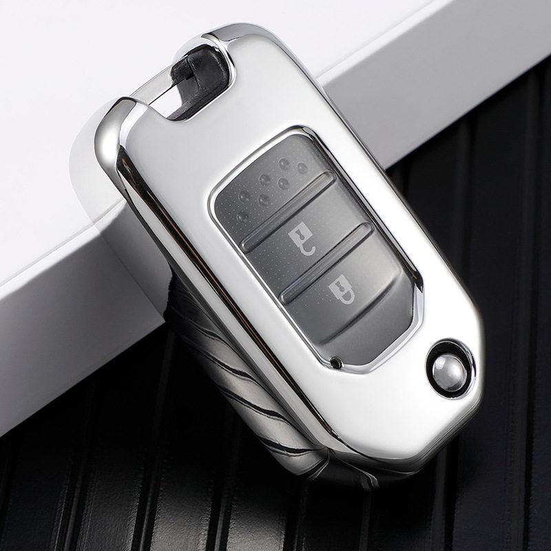 Honda Key Case for Civic XRV Accord 9.5th Gen, Vezel, Spirior - Folding Shell with Buckle