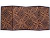 Mini Gold Folding Screen Western Gold H120 X W270 (matt Stamping) Four-panel,