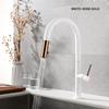 Black Kitchen Faucet Single Hole Pull Out Spout Kitchen Sink Mixer Tap Stream Sprayer Head Chrome/Black Mixer Tap