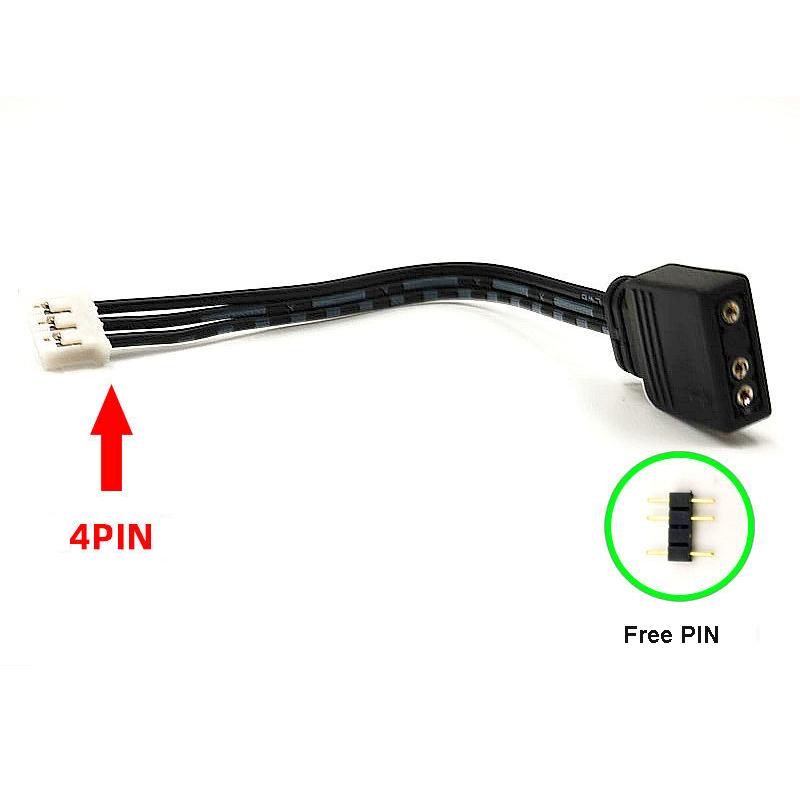 

for COOLMOON R5 Converter Cable Adapter 5V 3Pin to 6Pin to 4 Pin Cooling CPU Fan Controller Extend Cable 11-17cm