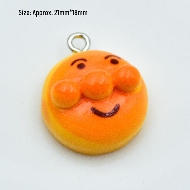 Resin 3D Food Toy Keychain: Cute Bread, Pineapple Bun & Hamburger Pendant - DIY Handmade Jewelry Accessory