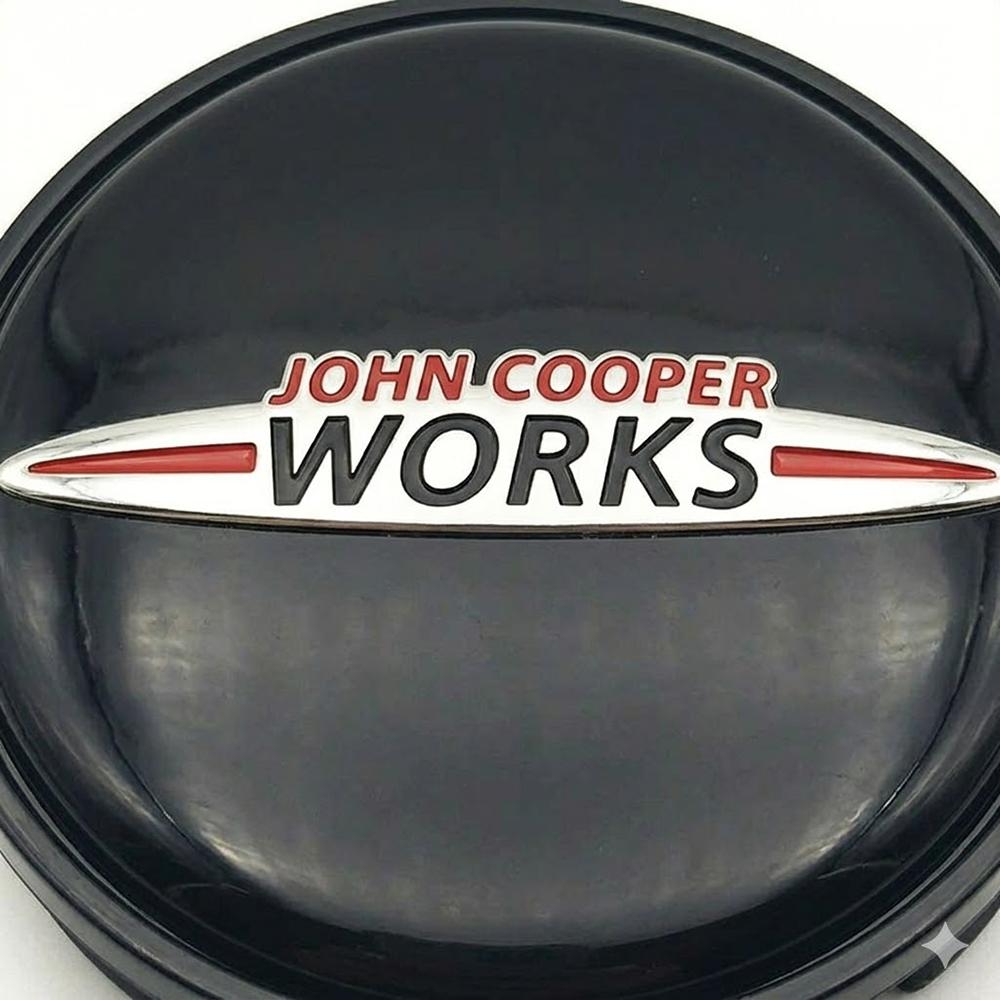 4Pcs 54mm JCW Wheel Center Caps For MINI Cooper F56 R56 Countryman John Cooper Works Hubcap Emblem Badge Replacement Parts