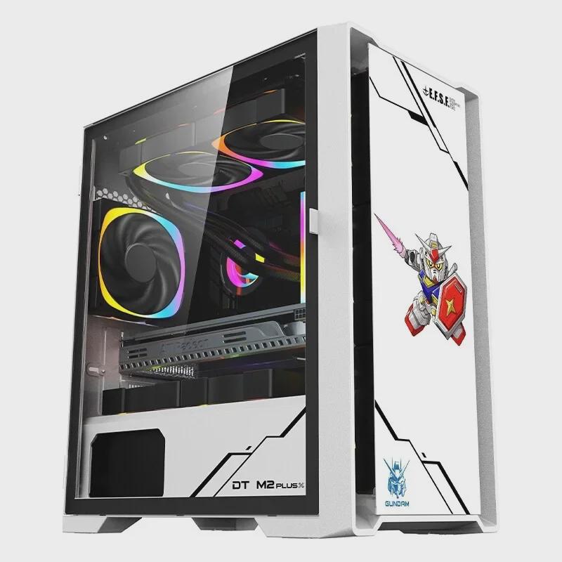 Herní počítačová skříň z tvrzeného skla M2 s širokým tělem