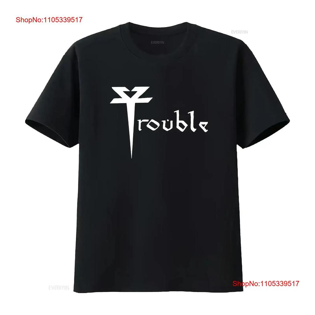 Trouble band T shirt Black cotton unisex All Sizes S to 5Xl YY855 vintage Washed homme Breathab