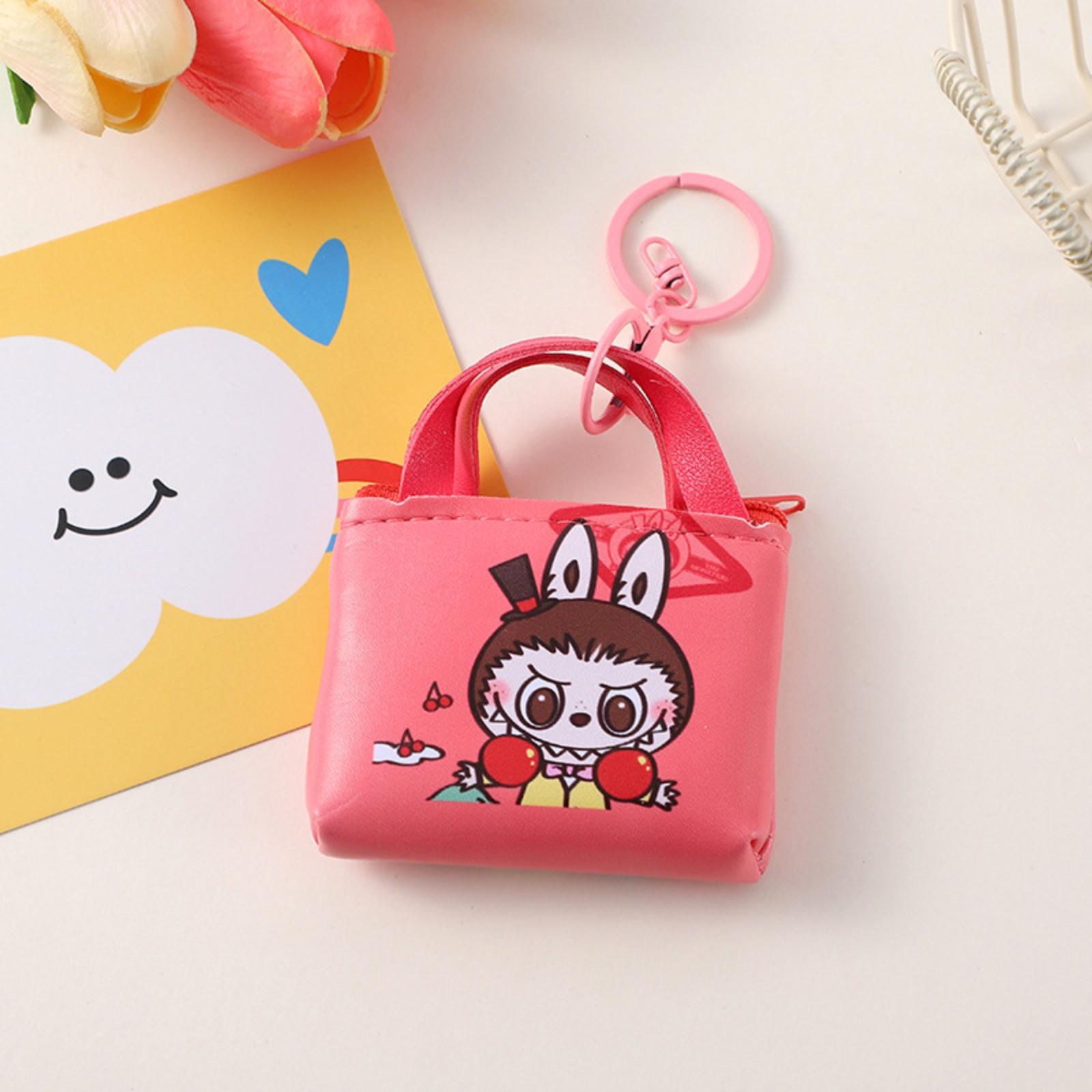 

Милый кошелек для монет, легкая сумка для ключей, портативная сумка для хранения One Size